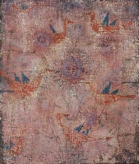 Paul Klee Blaugeflugelte Vogel signed and dated China oil painting art